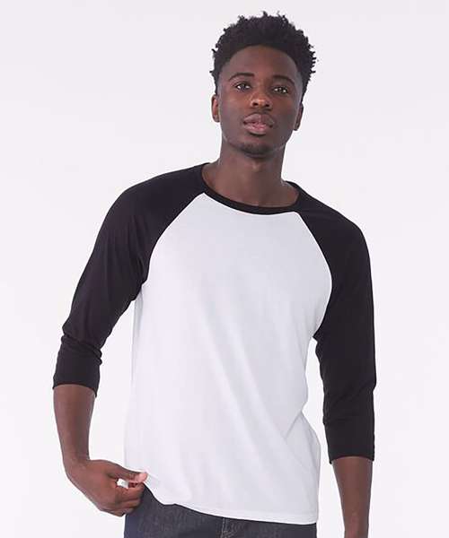 Unisex triblend ¾ sleeve baseball t-shirt