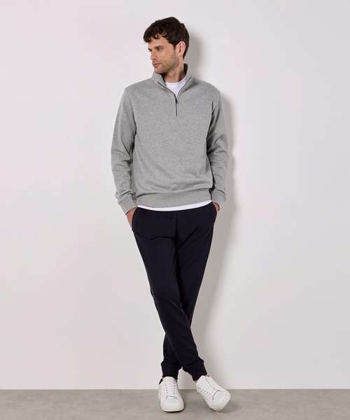 Regular fit ¼-zip sweatshirt