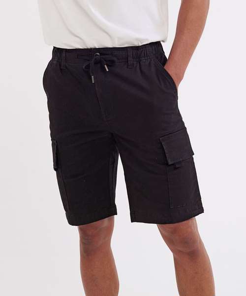 Men’s drawstring cargo utility shorts